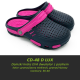 Damski kroks EVA dwukolor z paskiem CD-48 D LUX
